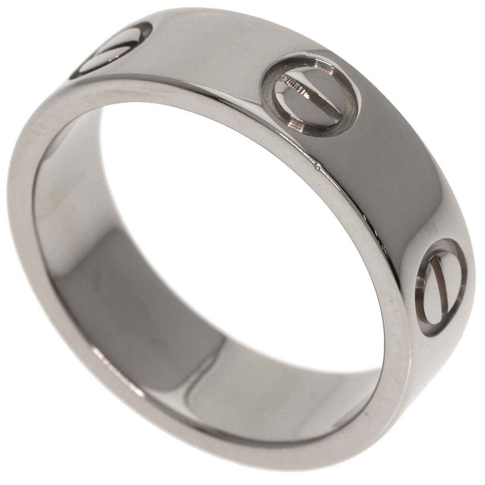 CARTIER 18k Silver Love Ring #51